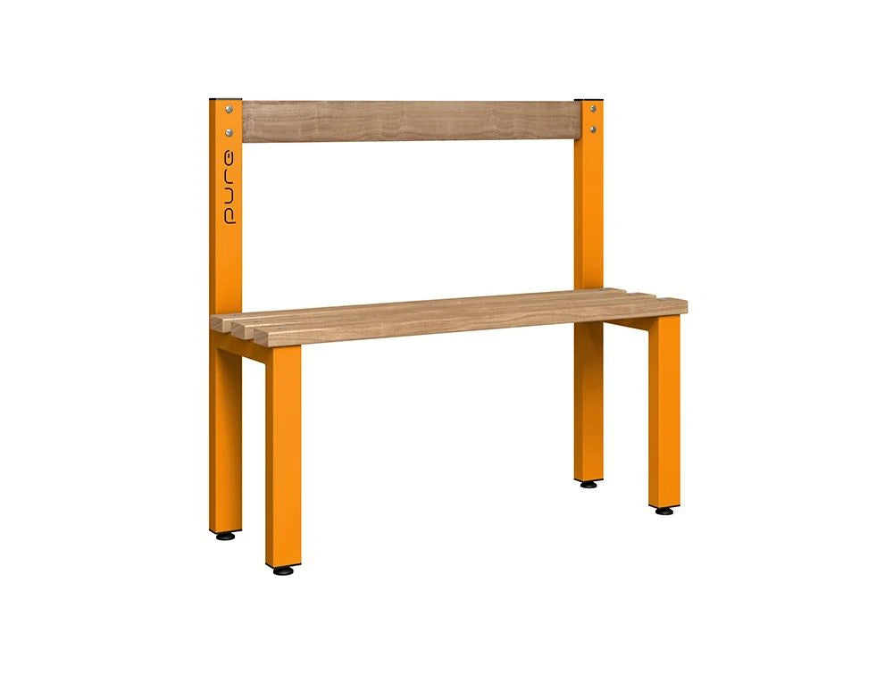 Cloakroom Low Single-Sided Bench - Magma Beech