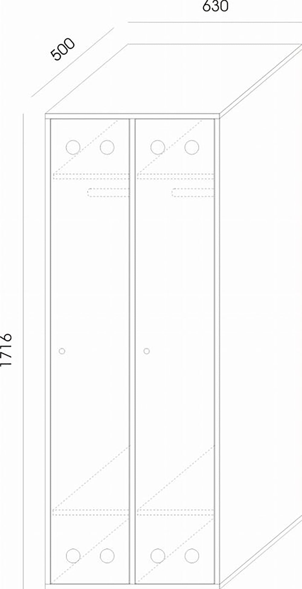 Cloakroom Wardrobe Sv 310 Dimensions