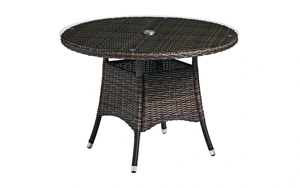 Clova Table Brown Weave
