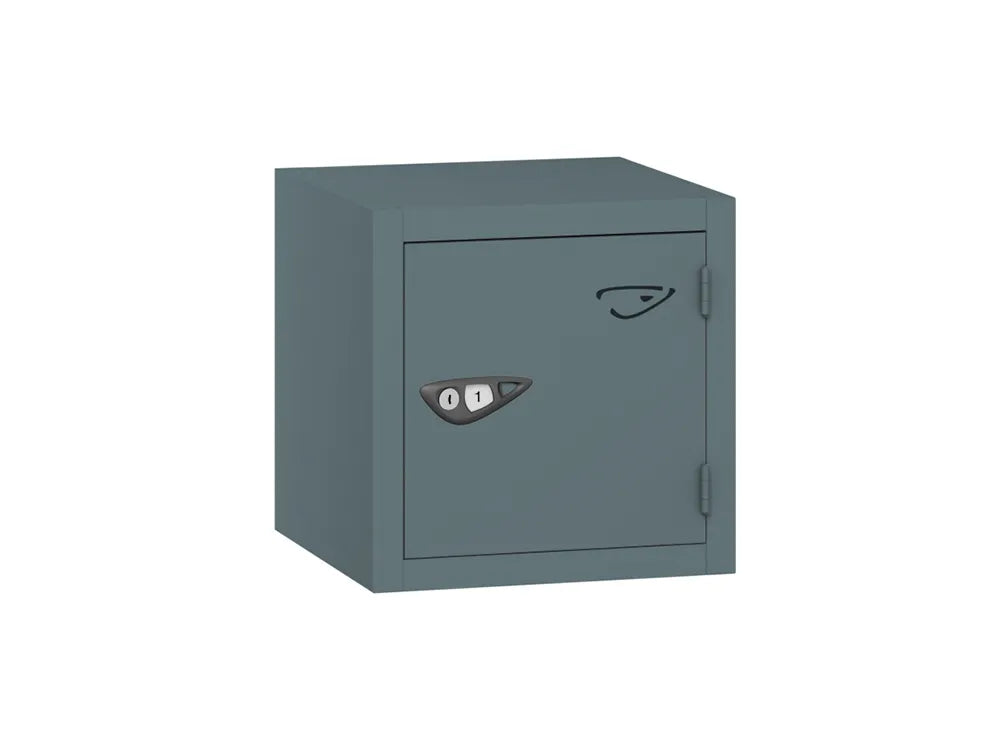 Compact Cube 1-Door Steel Locker - Slate Grey