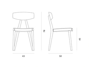 Compass Dining Chair Dimensions