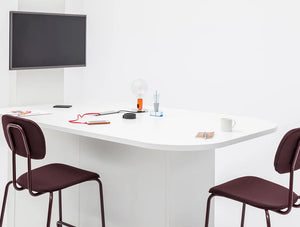 Concur Multimedia Meeting Station With Storage And New School Chairs Close View