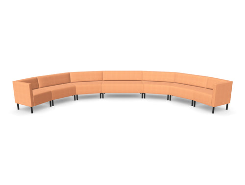 Converse Station Low Back Curved Modular Sofa