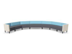 Converse Station Low Back Curved Modular Sofa