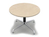 Cruise Circular Meeting Table With Chrome Base In Maple