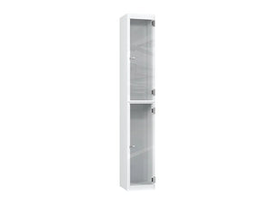 Crystal 2-Door Steel Locker - Arctic White
