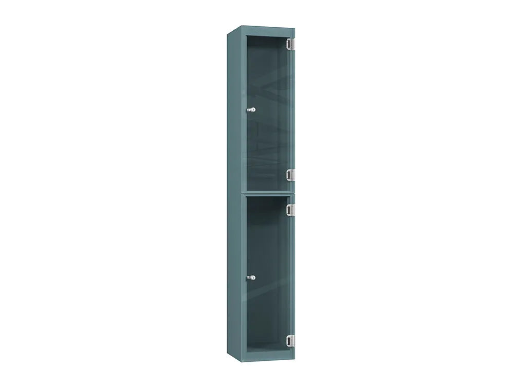 Crystal 2-Door Steel Locker - Slate Grey