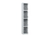 Crystal 4-Door Steel Locker - Pearl Silver