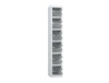 Crystal 6-Door Steel Locker - Pearl Silver