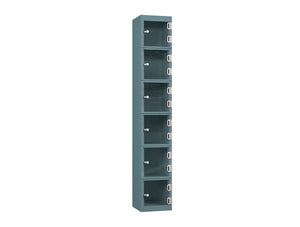 Crystal 6-Door Steel Locker - Slate Grey