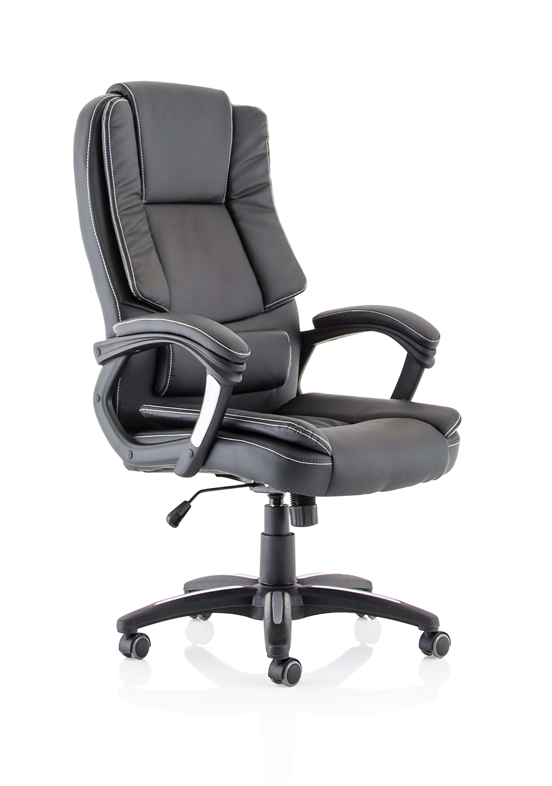 Dakota High Back Black Leather Look Chair