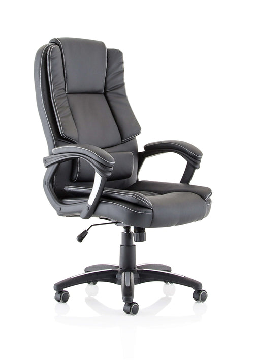 Dakota High Back Black Leather Look Chair EX000250 1