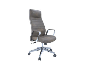 Dawn High Back Leather Executive Chair - Brown PU