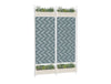Decora Modular End Of Desk Double Acoustic Panel with Planters