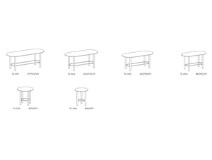 Demino Hightop Table with Foot Railing Dimensions