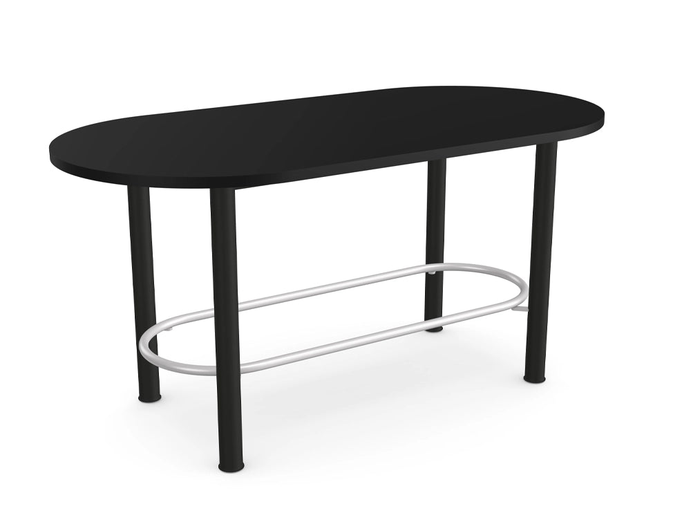 Demino Hightop Table with Foot Railing