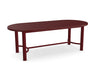 Demino Meeting Table with Foot Railing Burgundy