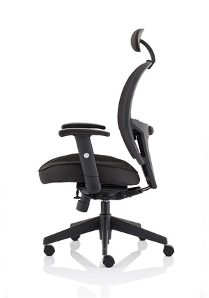 Denver High Mesh Back Black Task Operator Office Chair With Arms KC0283 5