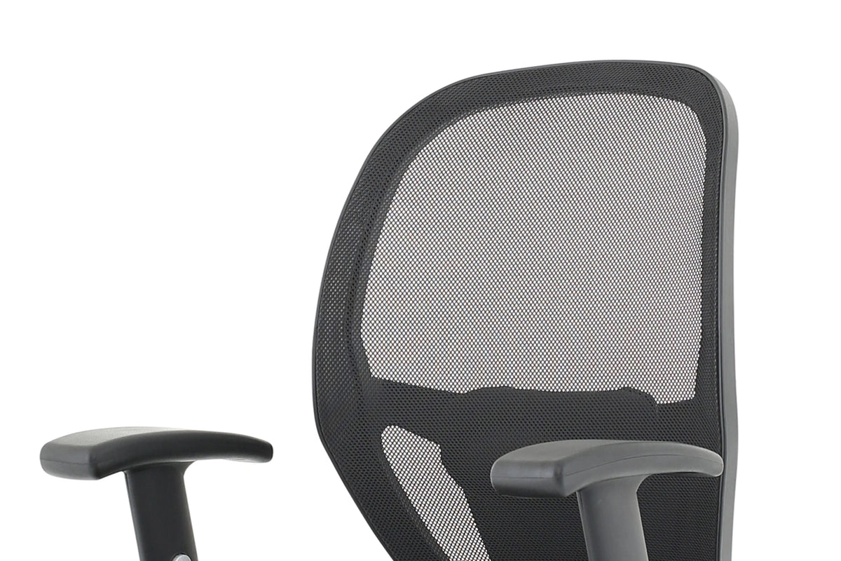 Denver High Mesh Back Black Task Operator Office Chair With Arms OP000234 12