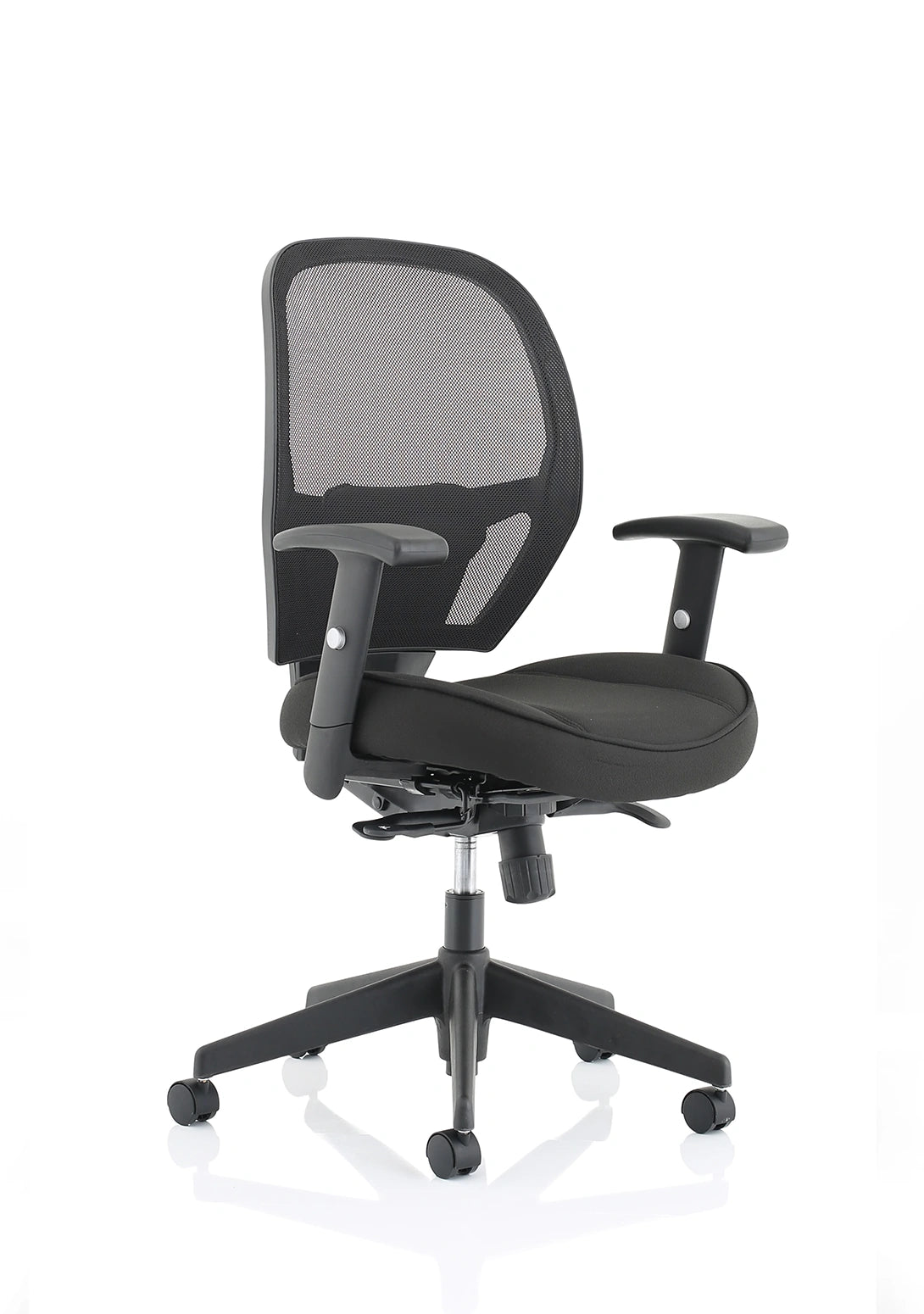 Denver High Mesh Back Black Task Operator Office Chair With Arms OP000234 2