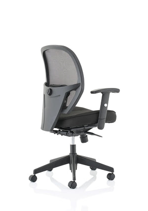 Denver High Mesh Back Black Task Operator Office Chair With Arms OP000234 7