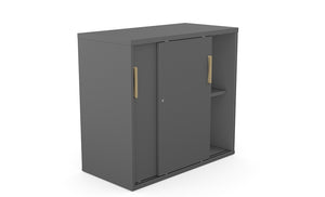 Desk Cabinet With Sliding Doors Sv 16