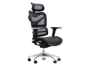 Dorsum Executive Ergonomic Full Mesh Office Chair With Headrest In Black