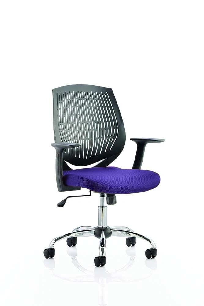 Dura Medium Back Task Operator Office Chair With Arms KCUP0208 1