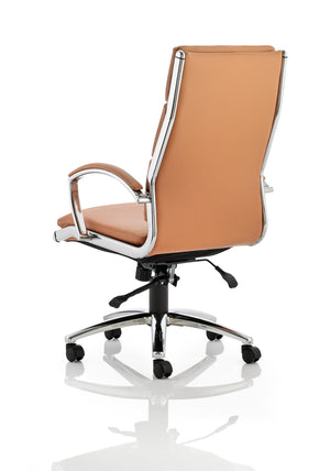 Classic Executive Chair High Back Tan With Arms Image 8