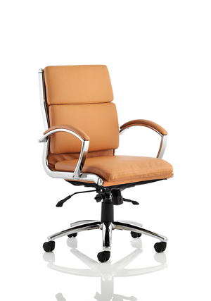 Classic Executive Chair Medium Back Tan With Arms Image 2