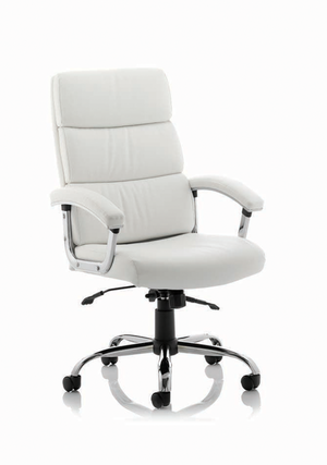 Desire High Executive Chair White With Arms Image 2