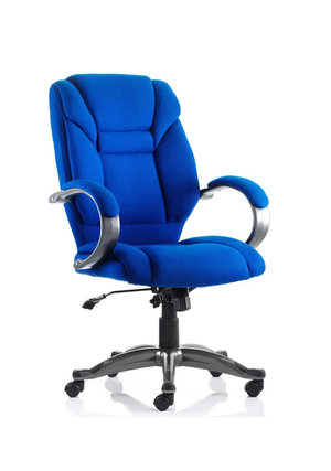 Galloway Executive Chair Blue Fabric With Arms Image 2