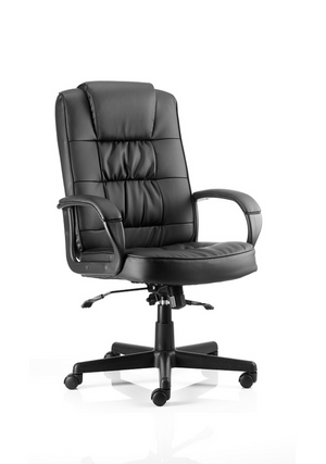 Moore Executive Black Leather With Arms Image 3