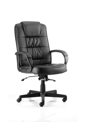 Moore Executive Black Leather With Arms Image 2