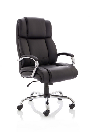 Texas Executive Heavy Duty Chair Soft Bonded Leather With Arms Image 2