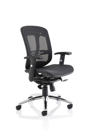 Mirage II Executive Chair Black Mesh With Arms Without Headrest Image 2