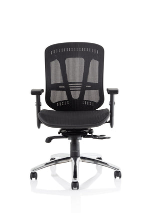 Mirage II Executive Chair Black Mesh With Arms Without Headrest Image 3