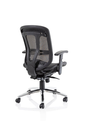 Mirage II Executive Chair Black Mesh With Arms Without Headrest Image 8