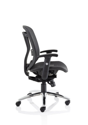 Mirage II Executive Chair Black Mesh With Arms Without Headrest Image 9