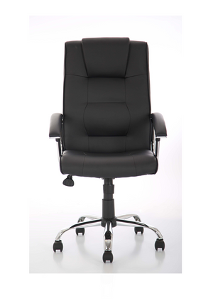 Thrift Executive Chair Black Soft Bonded Leather With Padded Arms Image 3
