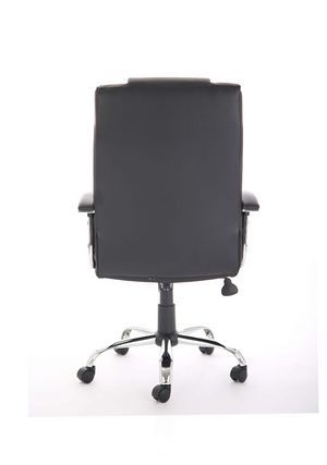 Thrift Executive Chair Black Soft Bonded Leather With Padded Arms Image 4