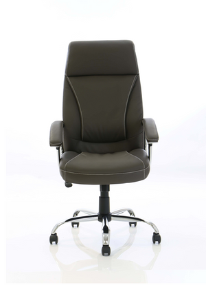 Penza Executive Brown Leather Chair Image 4