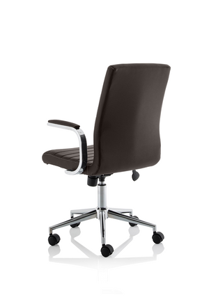 Ezra Executive Brown Leather Chair Image 6