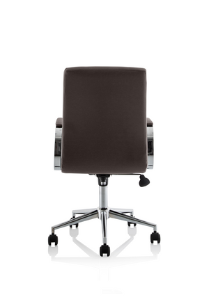 Ezra Executive Brown Leather Chair Image 7