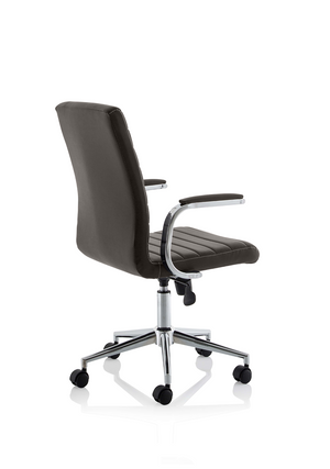 Ezra Executive Brown Leather Chair Image 8