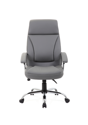Penza Executive Grey Leather Chair Image 3