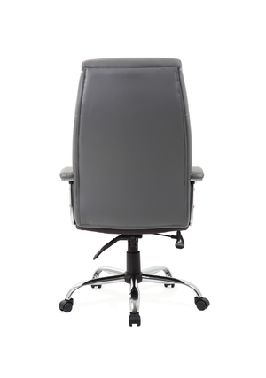 Penza Executive Grey Leather Chair Image 4