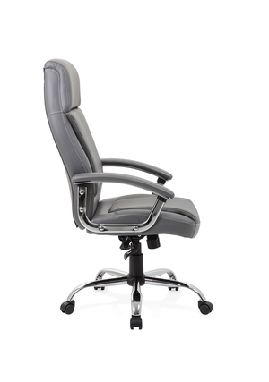 Penza Executive Grey Leather Chair Image 5
