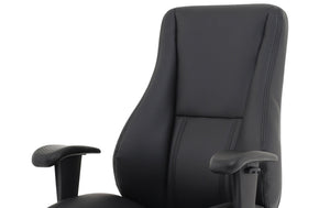 Winsor Black Leather Chair No Headrest Image 13