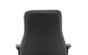 Winsor Black Leather Chair No Headrest Image 10